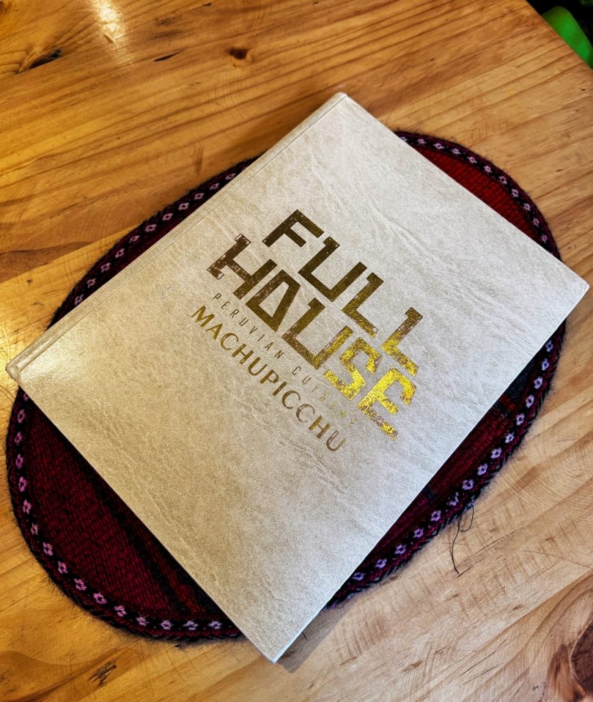 Menu Full House Restaurant