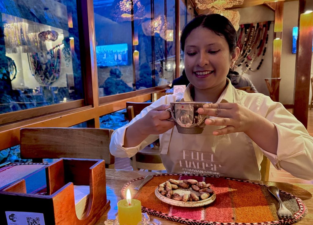 Tasty Hot Chocolate in Machu Picchu